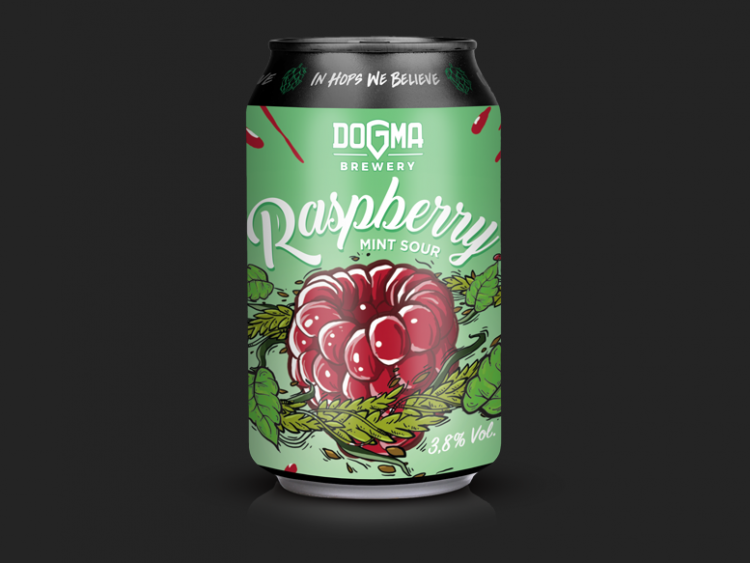 DOGMA  Can Raspberry Mint – Sour Ale with Rspberries & Mint 3.8% 330ml