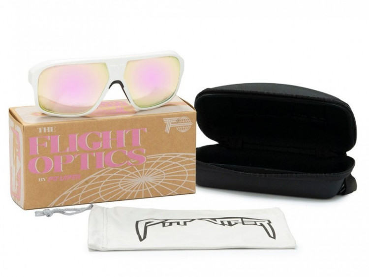 Pit Viper The Miami Nights Flight Optics Sunglasses Pink Lens