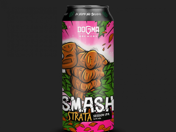 DOGMA  Can S. M. A. S. H. Strata – Session IPA 4,7% ABV. 500ml.