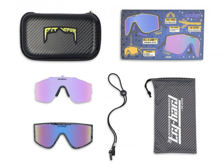 Pit Viper The Mangrove Try-Hard Sunglasses Blue-Purple Lens