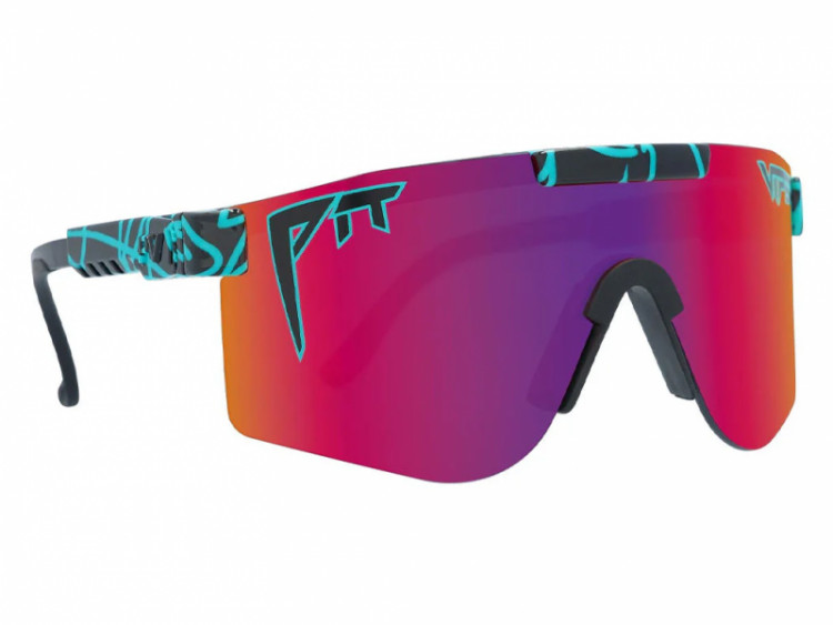 Pit Viper The Voltage Original Wide Sunglasses - Polarized Pink-Purple Lens