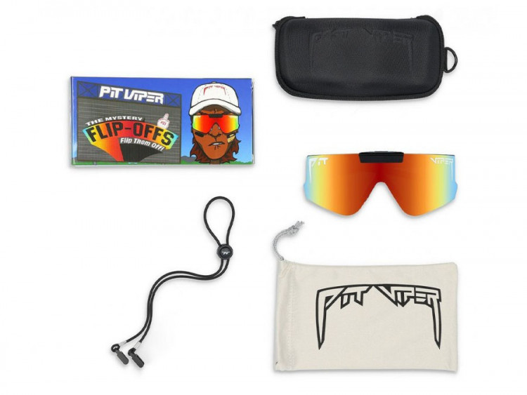 Pit Viper The Exec Flip-Offs Sunglasses Rainbow Lens