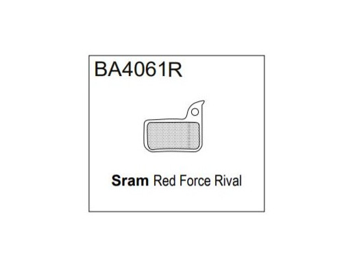 BRAKE AUTHORITY BA4061R - SRAM BRAKE PADS ROAD
