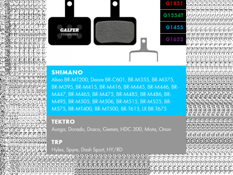 GALFER BIKE FD293G1053 PERFORMANCE Brake Pad
