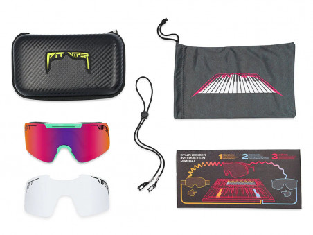 Pit Viper The Shabooms Synthesizer Sunglasses Pink/Purple Lens