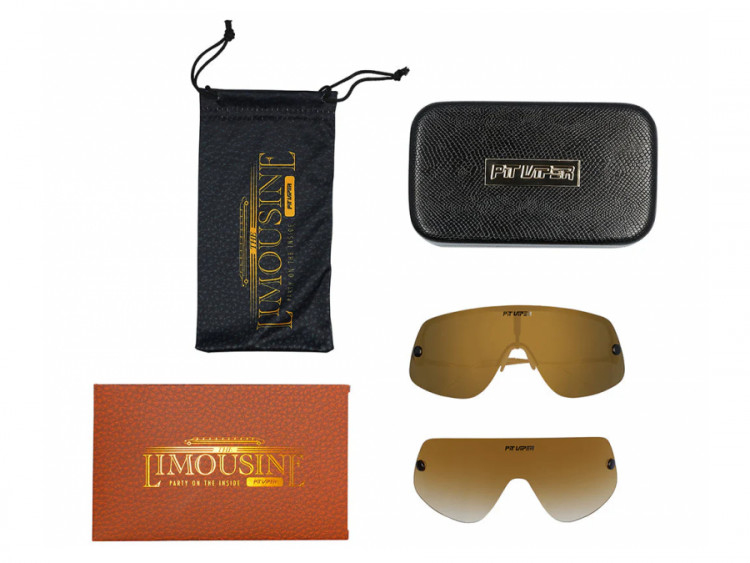 Pit Viper The Money Counter Limousine Sunglasses - Polarized Gold Lens