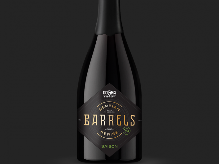 DOGMA Bottle Serbian Barrels Series #4 – Saison Aged In Wine Barrels 7% ABV. 750 ml.