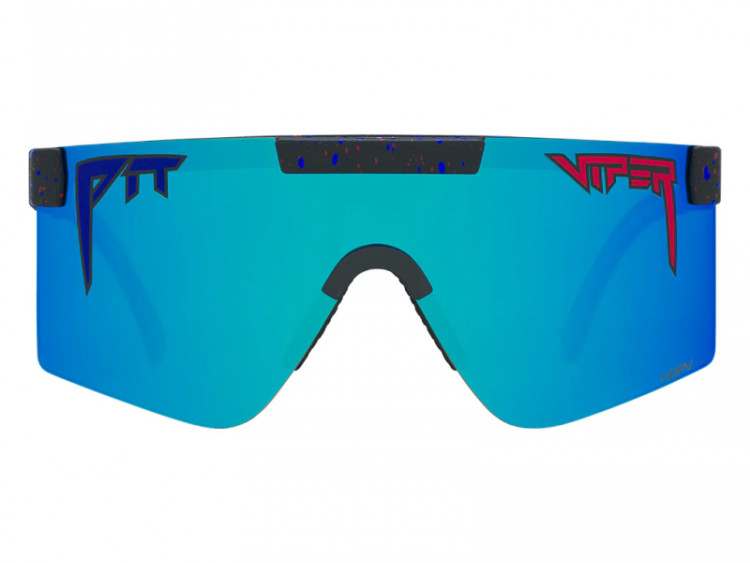 Pit Viper The Peacekeeper Original 2.0 Wide Sunglasses HDPV Polarized Blue Lens