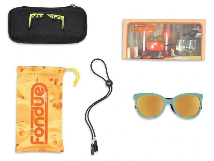 Pit Viper The Country Club Fondue Sunglasses Gold Lens