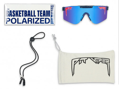 Pit Viper The Basketball Team Original Wide Sunglasses - Polarized Blue Lens