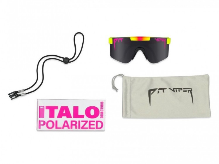 Pit Viper The Italo Original Narrow Sunglasses Polarized Smoke Lens