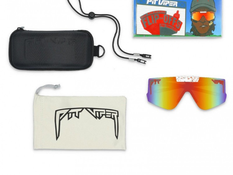 Pit Viper The Heater Flip-Offs Sunglasses Polarized Red Lens