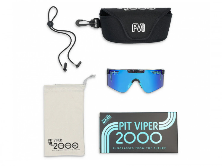 Pit Viper The Midnight 2000 Sunglasses - Z87+ Blue Lens