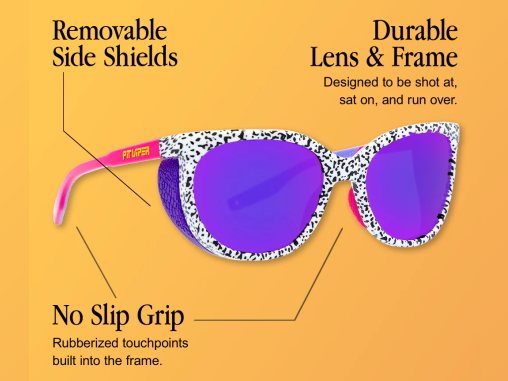 Pit Viper The Mangrove Fondue Sunglasses Blue-Purple Lens