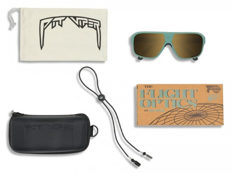 Pit Viper The Country Club Flight Optics Sunglasses Polarized Gold Lens