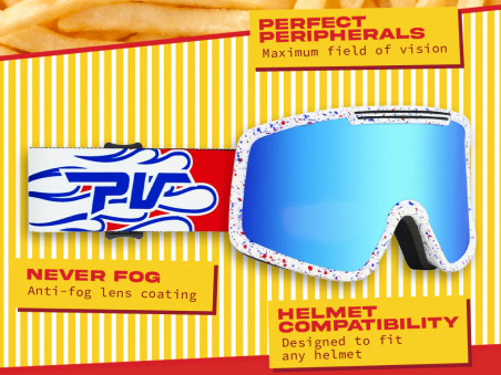 Pit Viper The Combustion French Fry Goggle Red Lens Small