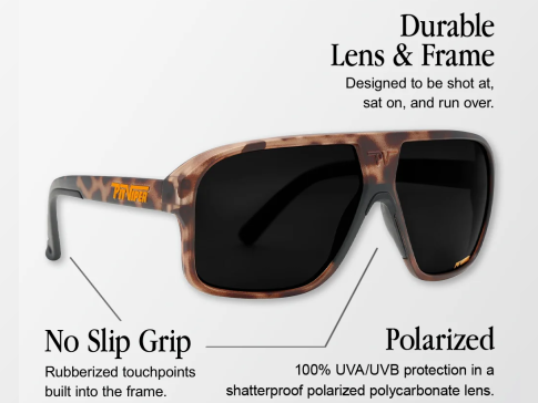 Pit Viper The Exec Flight Optics Sunglasses Polairzed Blue Lens