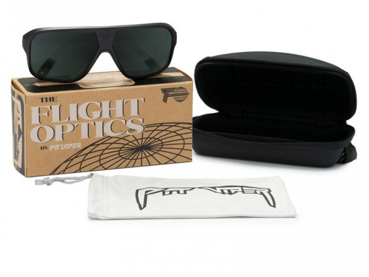 Pit Viper The Exec Flight Optics Sunglasses Polarized Smoke Lens